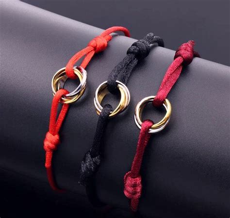 cartier rope bracelets|cartier trinity silk cord bracelet.